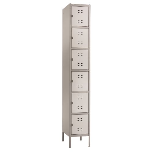 Safco® Box Locker, 12 W x 18 D x 78 H, Gray